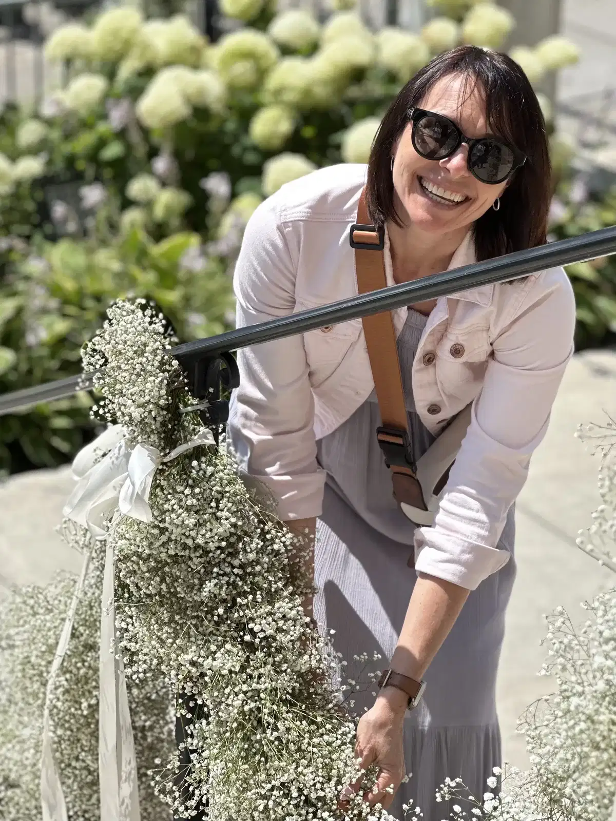 Wellness retreat floral station
